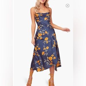 Gaia Strappy Bias Cut Satin Midi Dress
ASTR THE LABEL